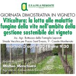 Giornata dimostrativa a Casale Viticoltura: la lotta alle malattie fungine della vite  nellambito della gestione sostenibile del vigneto