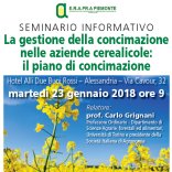 Erapra Piemonte: un seminario sulla concimazione dei cereali Ad Alessandria il 23 gennaio