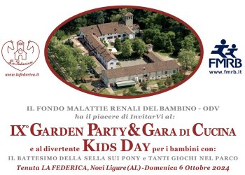 Garden Party â Kids Day, gara di cucina in favore del Gaslini 