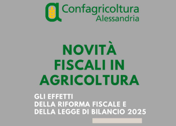 Novità fiscali in agricoltura, incontro a palazzo Monferrato